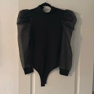 Black ribbed Bodysuit